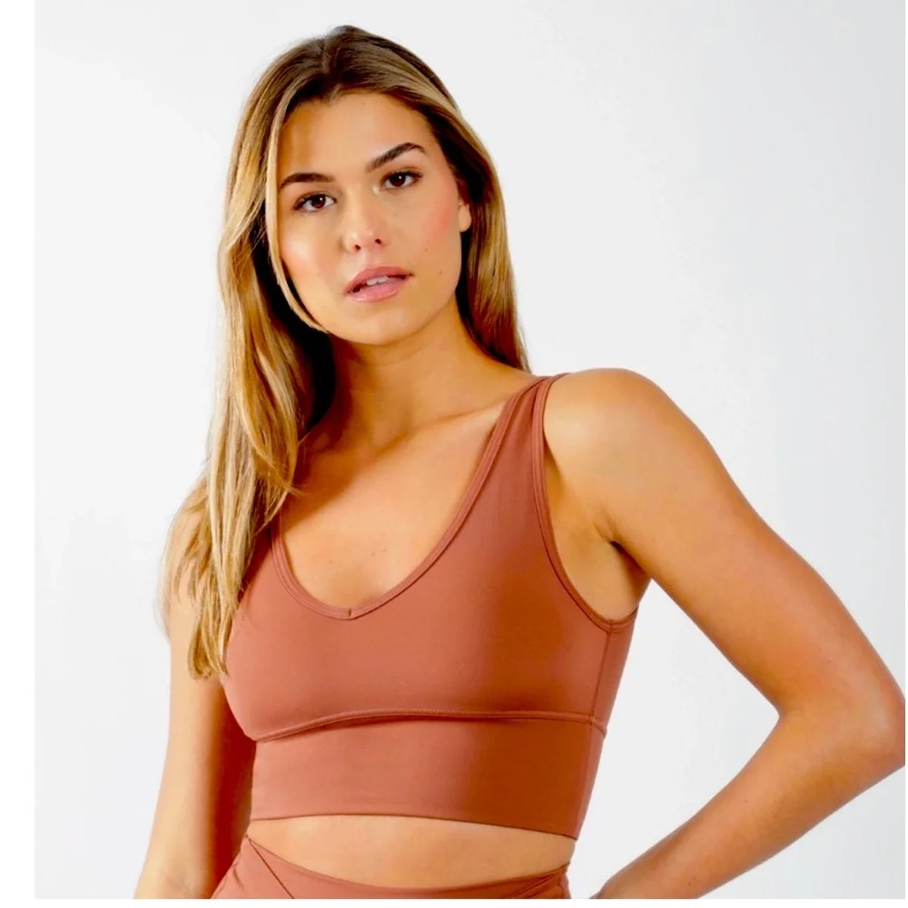 -Yogalisciuos Reversible Workout Top Sports Bra